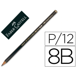 Faber Castell Lápices de Grafito Faber 9000 8b Unidad Ecolápiz para Dibujar y Croquis Dureza 8b Mina Protegida Barniz a Base de Agua Precio: 12.99538548. SKU: B19XVMNG79
