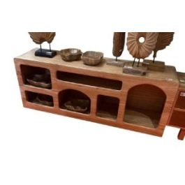 DKD Home Decor Mueble de Televisión Moderno Fabricado en Madera de Mindi con 160 cm de Ancho, 40 cm de Largo y 60 cm de Alto Precio: 363.49999983. SKU: B1B3WC2CTY