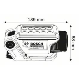 Bosch Professional Lámpara Inalámbrica GLI 12V-330 06014A0000 LED Potente Iluminación Multi-enganche Solo Cartón