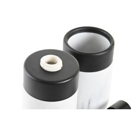Baño Moderno DKD Home Decor Blanco Negro 7.2 x 16.4 x 7.2 cm Set de 2 Baño Moderno DKD Home Decor Blanco Negro 7.2 x 16.4 x 7.2 cm Set de 2