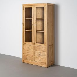 Vitrina Natural Madera Mindi Salón 90 X 40 X 180 cm Precio: 750.0064. SKU: B1598JKLL4