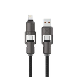 Cable USB KSIX Negro 1 m