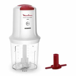 Mini Picadora MOULINEX, Bol de 500 ml, 2 velocidades, Cuchilla de acero inoxidable, Accesorio emulsionante, Made in France, Multi-Moulinette AT710110