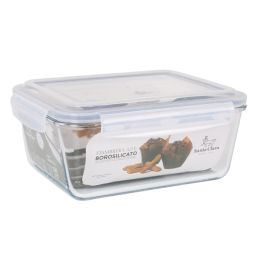 Santa Clara Fiambrera Rectangular con Tapa Hermética 26 x 22 cm (3 Unidades)