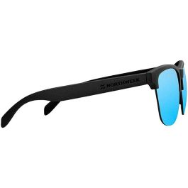 Northweek Gafas de Sol Gravity Deck para Adultos Unisex, Montura Negra, Lentes Azul Hielo, Protección UV400, Modelo 1 Unidad