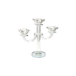 Candelabro Romimex Transparente Vidrio 22 x 24 x 9 cm Precio: 41.7899999. SKU: B122354CYP