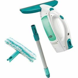 Leifheit 51003 kit de aspiradora de ventanas Dry & Clean con mango y limpiador, limpiador de ventanas sin rayas, limpiador de ventanas multiusos