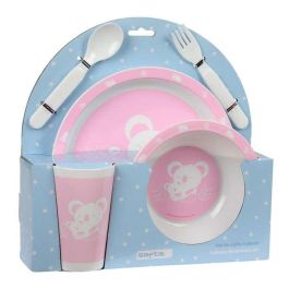 Set De Platos Cubiertos Y Vaso Safta Preescolar 260x260x90 mm