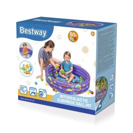 Bestway Piscina Hinchable Infantil 3 Aros con Bolas 102x25 cm +2 Años Interior y Jardin 52466