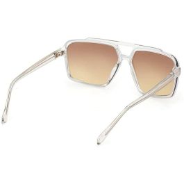 Guess Gafas GU00076 26F 140 mm Gafas de Sol para Hombre Navigator Montura Cristalina Marrón Degradado Ancho Puente 15 mm Calibre Cristal 61 mm
