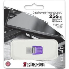 Kingston DTDUO3CG3/256GB Pendrive 256GB DataTraveler microDuo 3C USB 3.2 Gen 1 Dual Type-C/A 200 MB/s Kingston DTDUO3CG3/256GB Pendrive 256GB DataTraveler microDuo 3C USB 3.2 Gen 1 Dual Type-C/A 200 MB/s