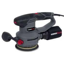 Powerplus POWE40030 Lijadora de órbita aleatoria 450 W 125 mm Velocidad Variable Extracción Polvo Incluye 5 Lijas