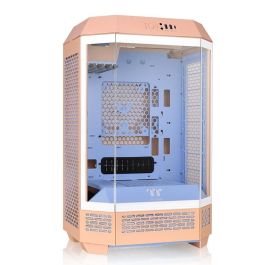 Thermaltake Tower 300 Peach Fuzz Micro Torre para PC Color Durazno, Soporte Ventiladores 120/140mm y Discos Duros 2.5/3.5 Pulgadas