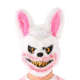 Máscara de Conejo Blanco Sangriento con Dientes Afilados para Disfraz de Halloween - Ideal para Fiestas de Terror Precio: 4.49999968. SKU: B1EVFLERTT