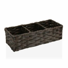 Cesta Versa Marrón 3 Compartimentos Polietileno (15,2 x 10,2 x 35,6 cm) Precio: 9.5000004. SKU: S3407614