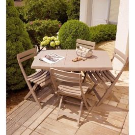 Silla plegable GROSFILLEX Miami - Taupe Silla plegable GROSFILLEX Miami - Taupe