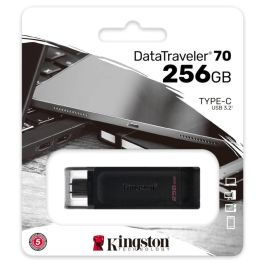 KINGSTON DT70/256GB Pendrive 256GB USB-C 3.2 Gen 1 Negro 200MB/s