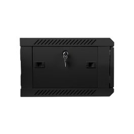 Lanberg WF01-6404-10B Armario Rack 4U 600x450mm Montaje en Pared Autoensamblable Negro IP20 Acero