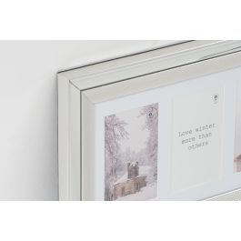 DKD Home Decor Marco Multifoto Tradicional Dorado Plateado 2 x 47 x 29 cm con 3 Fotos (2 Unidades)