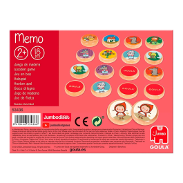 Goula Juego Didáctico Memo Caperucita Roja Juego de Memoria con Personajes de Madera
