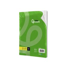 Recambio Liderpapel A4 100 Hojas 100 gr-M2 Cuadro 5 mm Con Doble Margen 4 Taladros