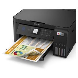 Epson ET-2850 Impresora Multifunción 3 en 1, Inyección de Tinta A4, Wi-Fi, Dúplex Automático, Color Negro