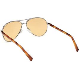 Guess Gafas Gafas de Sol Aviador GU8279 08E Unisex Montura Plateada Cristales Marrón 140 mm