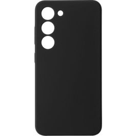 eSTUFF Funda de silicona MADRID para Samsung Galaxy S23 - Protección trasera y lateral, interior microfibra, color negro