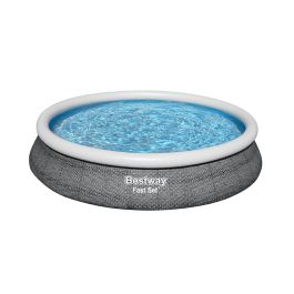 Bestway Piscina Hinchable Adulto Aro Ratan con Depurador 475x84 cm Jardin 57313