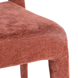Silla Apilable Burdeos Tejido Salón 47 X 61 X 84 cm