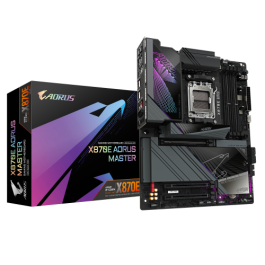 Gigabyte Placa Base X870E AORUS MASTER para AMD Ryzen 9000, VRM 16+2+2, DDR5 8200MHz OC, PCIe 5.0, 4xM.2, Wi-Fi 7, LAN 5GbE, USB 3.2 Gen 2x2 Precio: 553.50000057. SKU: B1DQ2SLZD8