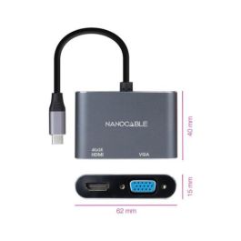 Nano Cable 10.16.4303 Conversor USB Tipo-C Macho a HDMI Hembra y VGA Hembra 15cm Gris Precio: 14.58999971. SKU: B1FXGK4A6X