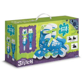 Stitch Patines en Línea Ajustables STI3496276263022 Infantil Azul Talla 30-33
