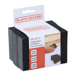 Black+Decker Bloque de Lijado 10 x 7,5 x 2,5 cm, Set 3 uds. Granos P60, P40, P150, P100, P80 para lijado versátil. Black+Decker Bloque de Lijado 10 x 7,5 x 2,5 cm, Set 3 uds. Granos P60, P40, P150, P100, P80 para lijado versátil. Precio: 3.50000002. SKU: B1ENJZ8LH6