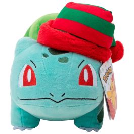 JAZWARES Peluche Pokémon Bulbasaur de Navidad 20cm