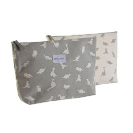 Neceser Baby DKD Home Decor Blanco Gris 8 x 21 x 33 cm (2 Unidades) Neceser Baby DKD Home Decor Blanco Gris 8 x 21 x 33 cm (2 Unidades)