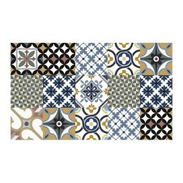 Cintacor - Stor Planet Alfombra vinílica hidráulico 45x75 cm, PVC, antideslizante, azul estampado