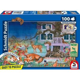 Schmidt Spiele Puzzle AABRK21021 Visita Nocturna de Animales, 100 Piezas, A partir de 6 años Precio: 42.6767. SKU: B13V9VH92B