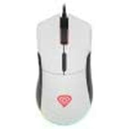 GENESIS Krypton 290 Ratón Gaming Óptico 6400 DPI USB con 7 Botones Programables, Diseño Ergonómico Mano Derecha e Iluminación RGB Blanco