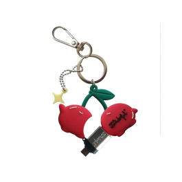 Wondee Mr. Wonderful Memoria USB 32GB Cereza Llavero Pendrive Universal con Adaptador USB C