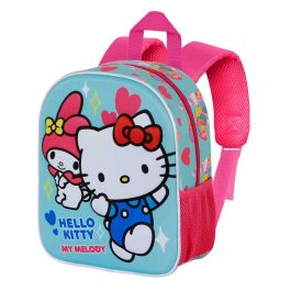 Sanrio Hello Kitty Mochila Preescolar 3D Elite Friendship con Relieve Frontal, Bolsillo Lateral, Acolchada, 7 Litros, Azul Precio: 14.58999971. SKU: B1JVBW53CY