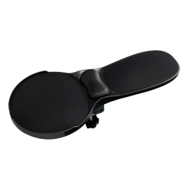 Q-connect Reposabrazos Ergonómico con Alfombrilla de Ratón y Apoyo de Muñeca Color Negro 220x140x480 mm