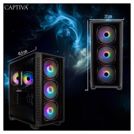 Captiva R89-503 PC Gaming Highend, AMD Ryzen 7 7800X3D, 32GB DDR5, 2TB SSD M.2, NVIDIA GeForce RTX 5070 Ti 16GB, Windows 11 Home, Torre Midi Negra