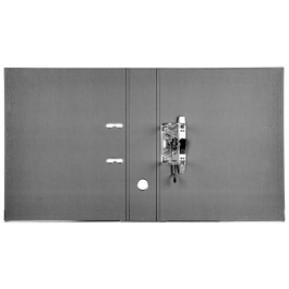 Liderpapel Archivador de Palanca Folio Documenta Forrado PVC Rado 75mm Negro Compresor Metálico