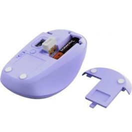 Trust Ratón Óptico Inalámbrico Y Bluetooth Yvi+ 1600 DPI Lila para 3 Dispositivos