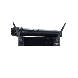 AKG HT300 SR300 Set Inalámbrico de Micrófono y Receptor 2.4 GHz, 24 bits/48 kHz, Cifrado AES 256 bits, 12h Batería