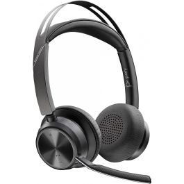 HP Poly Voyager Focus 2 USB-A Headset 213726-01 Auriculares Estéreo con Micrófono y Cancelación de Ruido para Oficina y Llamadas