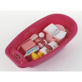 Princess Coralie Bañera Juguete Grande para Muñecas (hasta 50 cm) con Accesorios: Cepillo, Esponja, Chupete, Patito - Niñas +3 Años