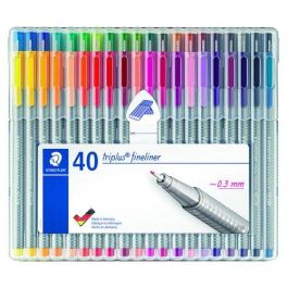 Rotulador Fibra Staedtler 334 Triplus Fineliner Box De 40 Precio: 43.79000043. SKU: B176NVTX3T