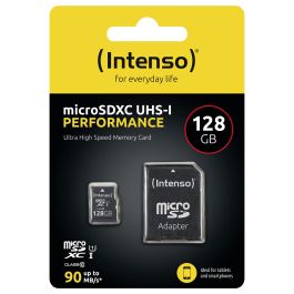 Intenso 3424491 Tarjeta MicroSDXC 128GB Clase 10 UHS-I U1 con Adaptador SD